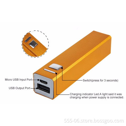 Universal charger USB POWER PACK Cube Power Bank 2600mAh